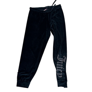 Juicy Couture y2K Black Velour Pants Size M
